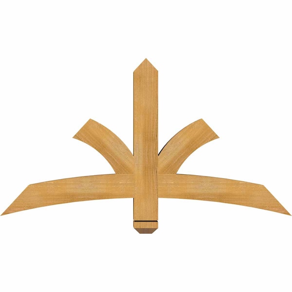 Ekena Millwork Davenport Rough Sawn Timber Gable Bracket, Western Red Cedar, 48"W x 26"H x 4"D x 4"F, 13/12 Pitch GBW048X26X0404DAV00RWR - main